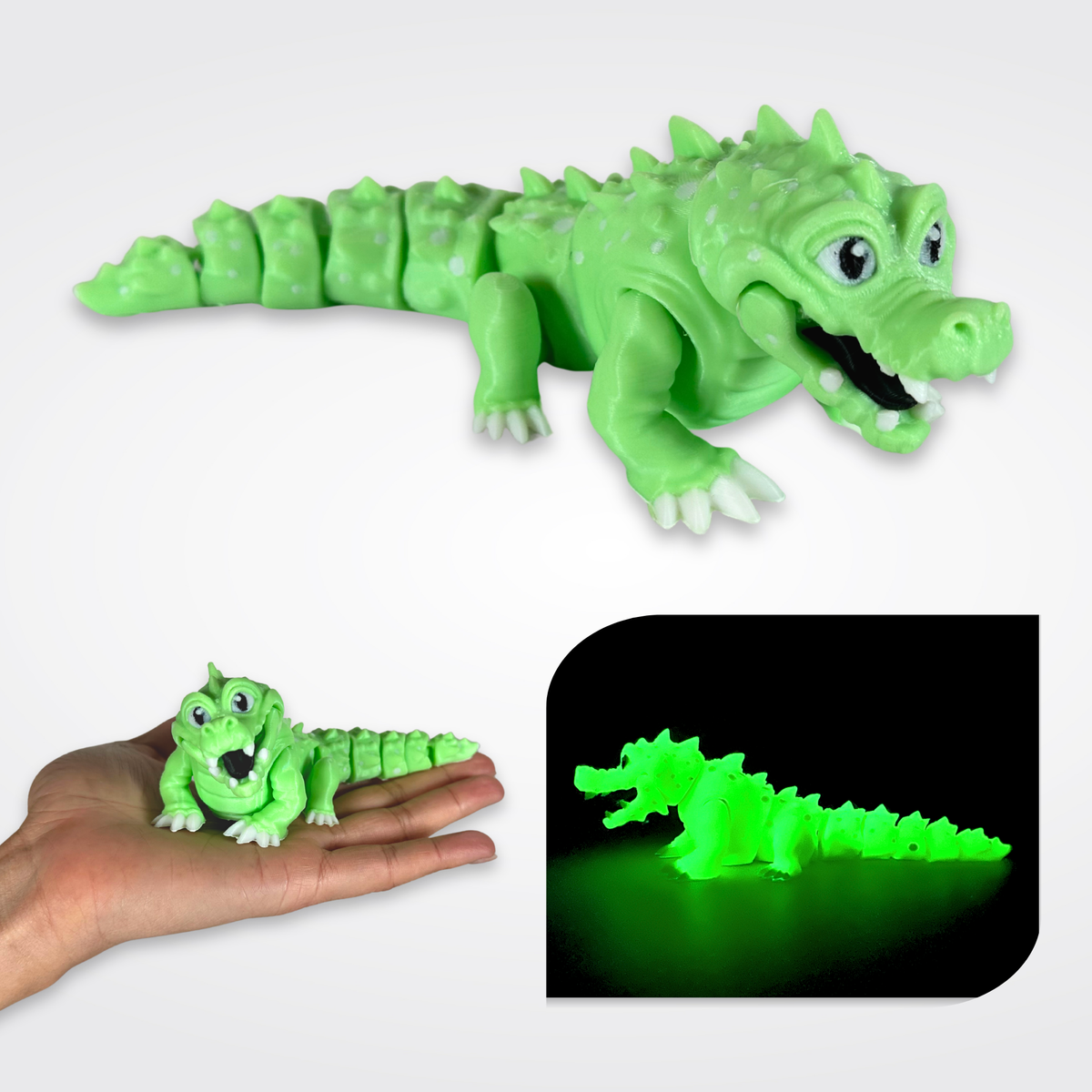 LAUNX 3D Alligator Toy